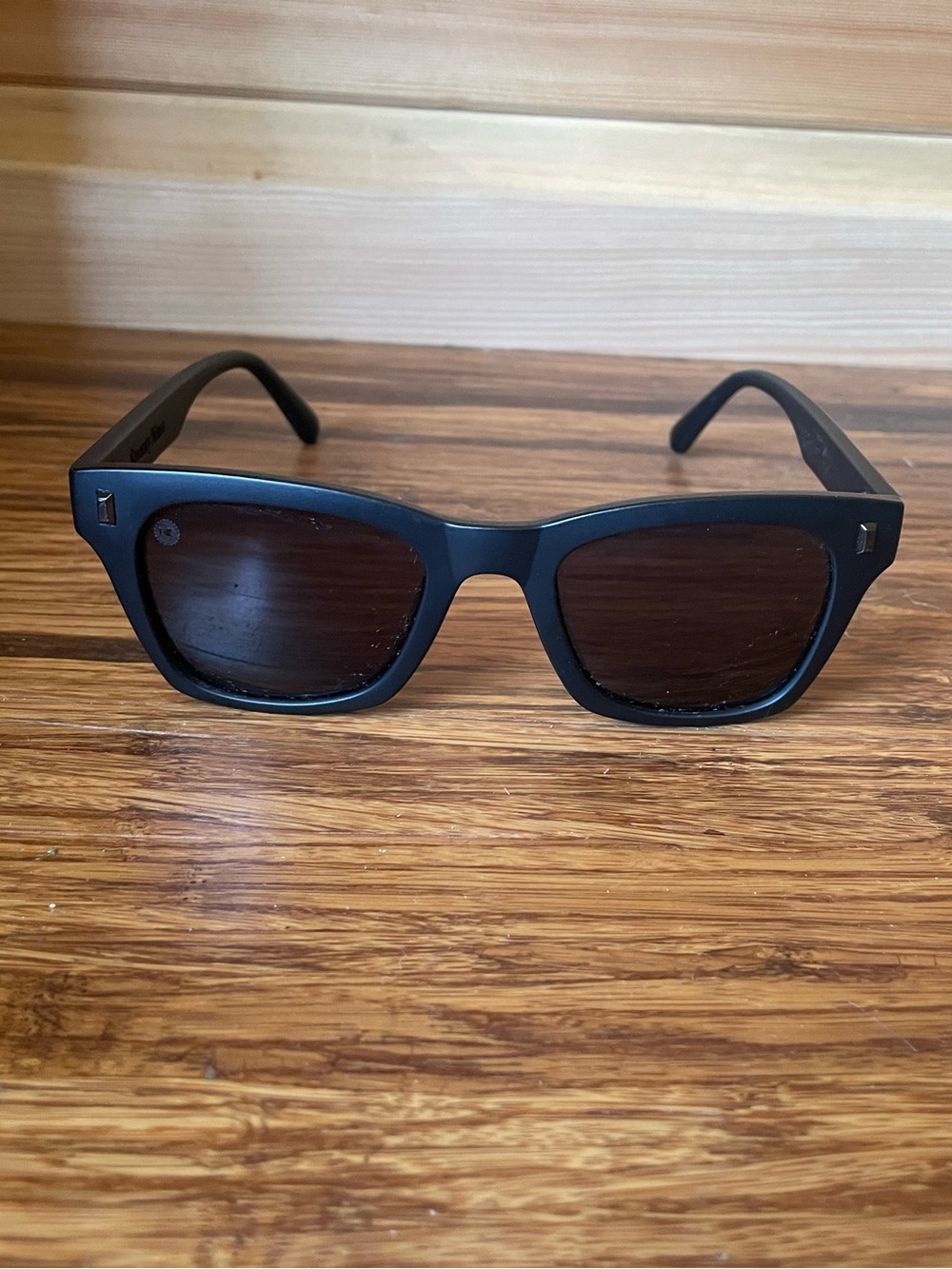 Knockaround Unisex Matte Black Square Sunglasses